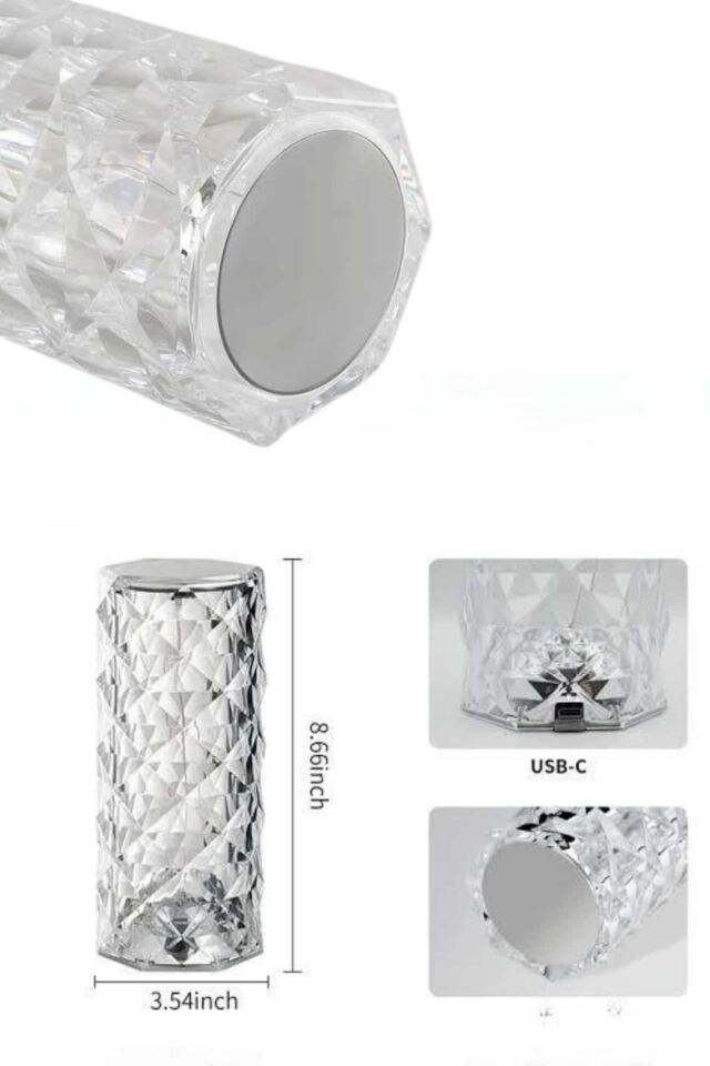 Yeni Nesil Modern Kristal Masa ve Gece Lambası Dokunmatik Renk Değiştirebilen - Lisinya