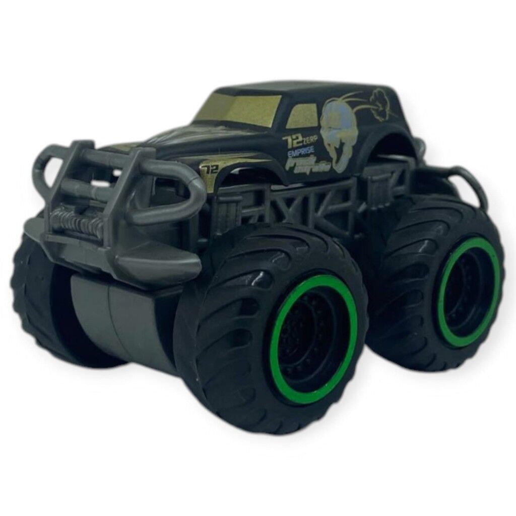 Superior Burst Siyah Renkli Mini Monster Truck - 8 cm Hareketli Tekerlekli Oyuncak Araba (Lisinya)