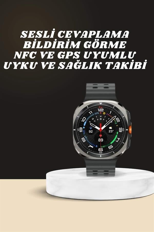 Akıllı Saat Amoled Ekran Bluetooth Bağlantılı Sağlık Takibi GPS Uyumlu - Lisinya