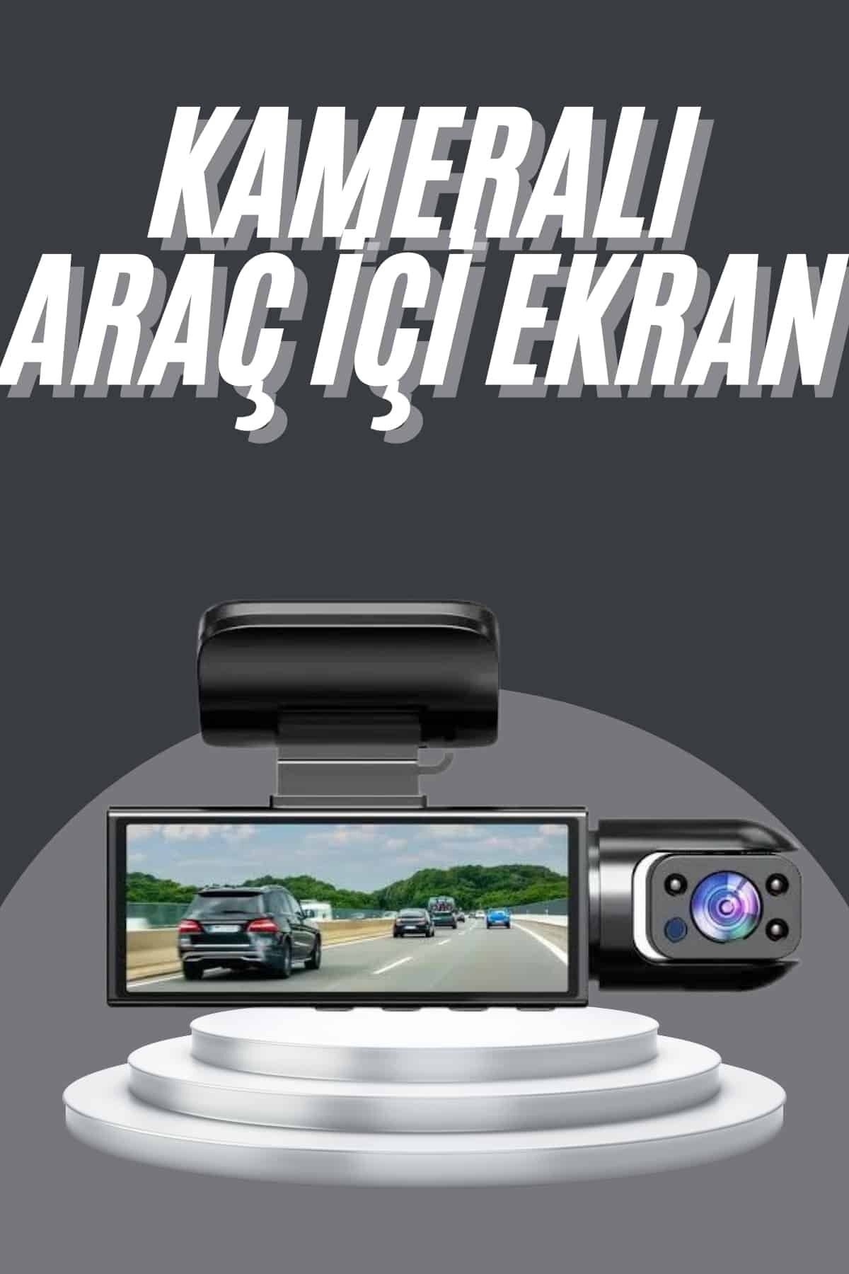 Video ve Fotoğraf Kaydedici Sürüş Kamerası Ön ve Arka Çift Kameralı
