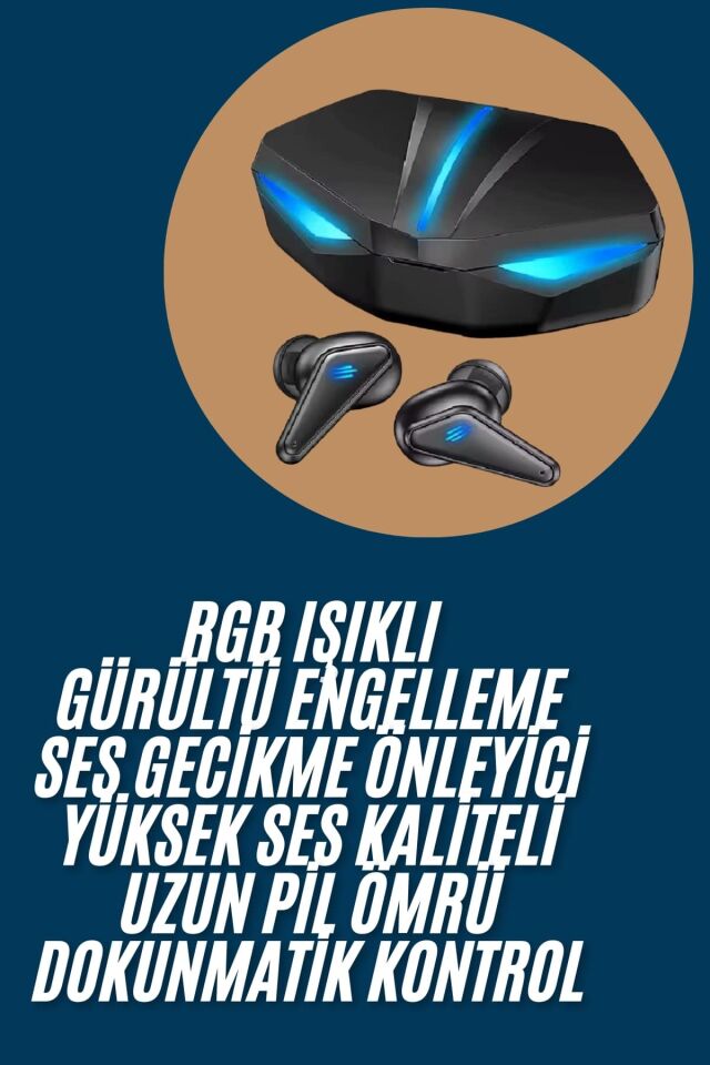 Wireless Gaming Kulaklık Mikrofonlu Bluetooth Oyuncu Kulaklığı - Lisinya