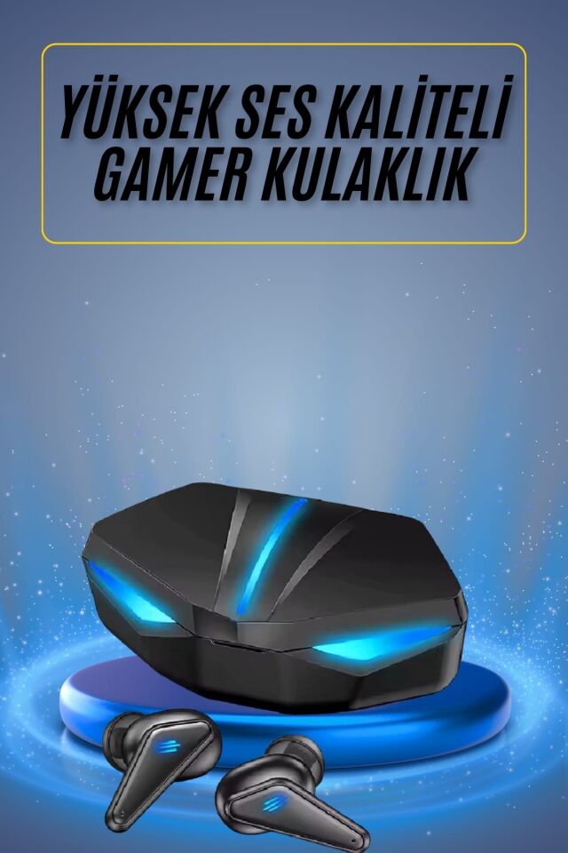 Oyuncu Kulaklığı Mikrofonlu Kablosuz Gaming Kulaklık Powerban Yüksek Ses Kaliteli - Lisinya