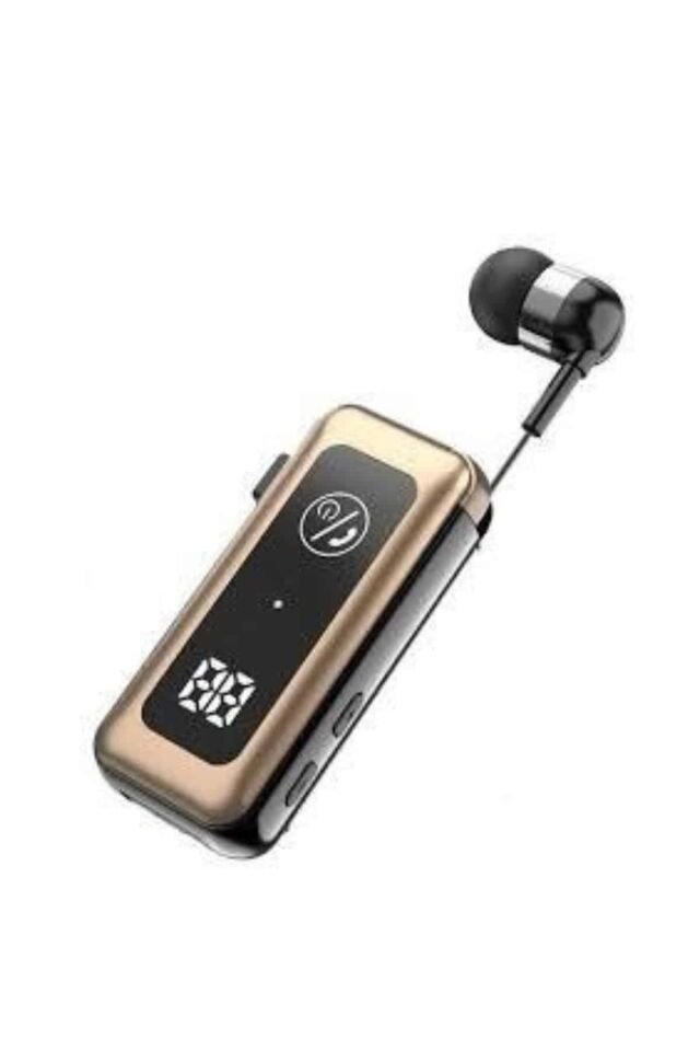 Bluetooth 5.2 Makaralı Kulaklık Dijital Ekranlı Hafıza Kartlı
