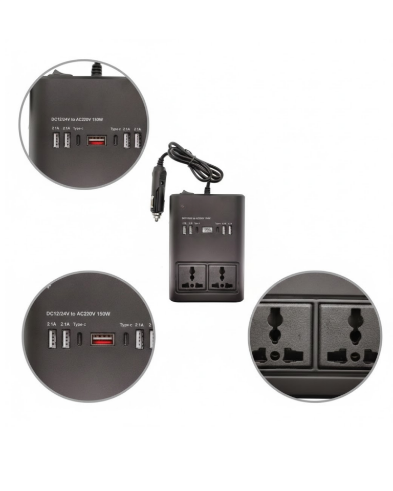 Araç Çakmak Girişli Güç İnvertörü 150W - Lisinya