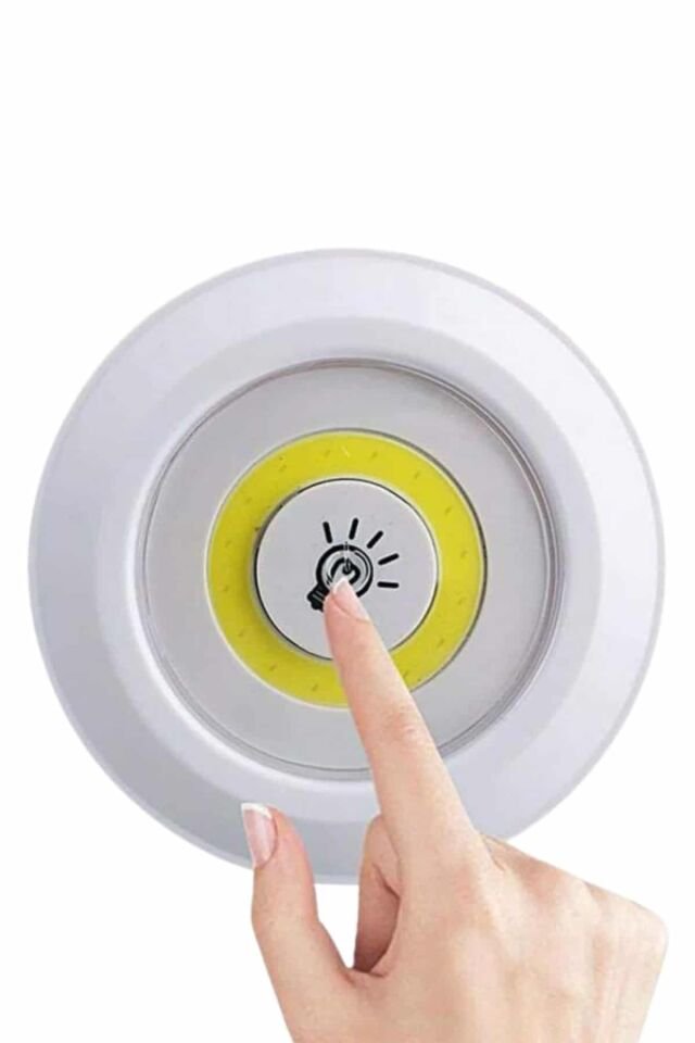 Kablosuz Pilli Işıldak  Masa Lambası Mutfak Tezgah Altı Banyo Dolabı Dolap İçi - Lisinya