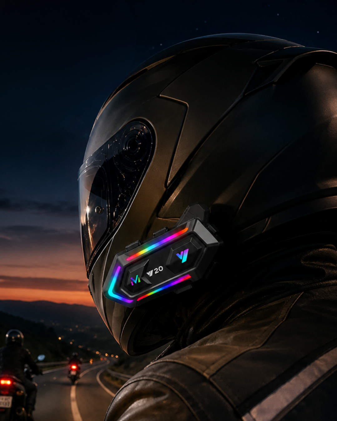 Bluetooth 5.3 Motosiklet Kask Intercom Kulaklık 1000 Metre Bağlantı - Lisinya