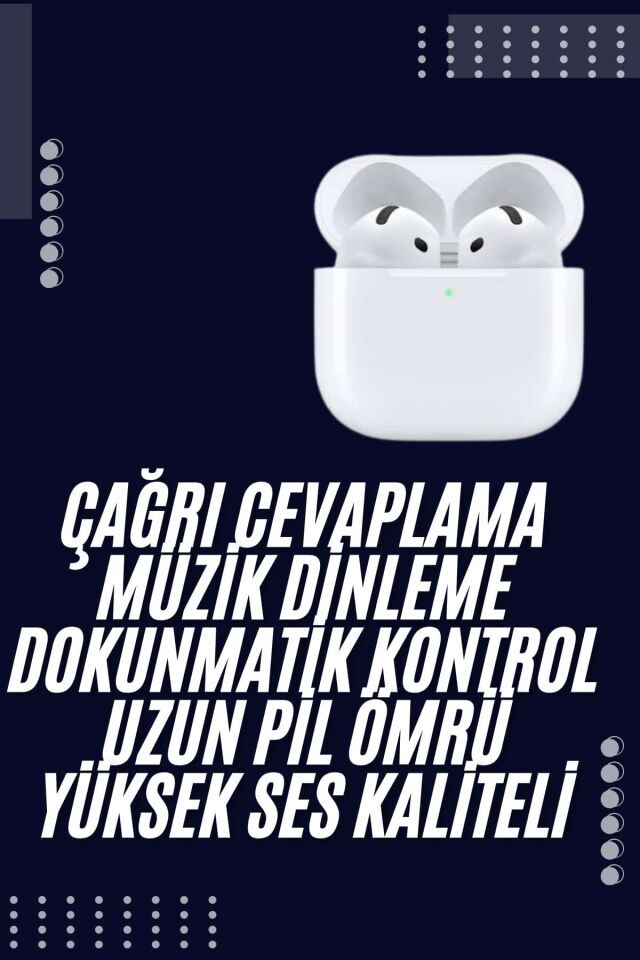 Bluetooth Kulaklık Beyaz Çağrı Cevaplama Dokunmatik Kontrol Kablosuz - Lisinya