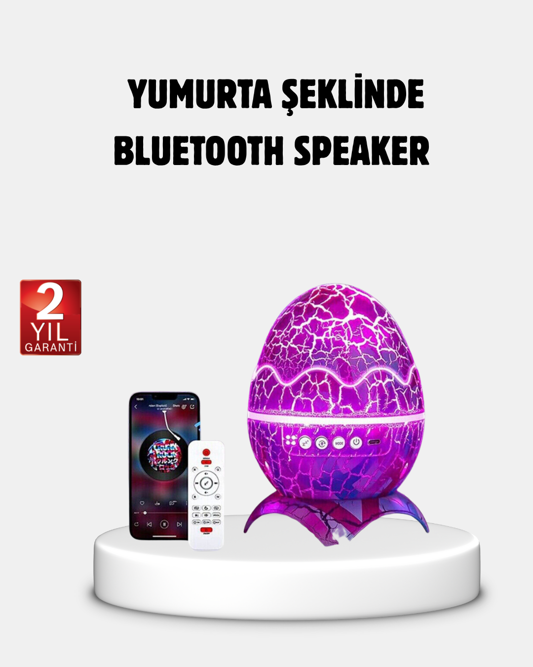 Yıldızlı Gökyüzü Dinozor Yumurta Projektör –  Ayarlanabilir Parlaklık ve Hız - Lisinya