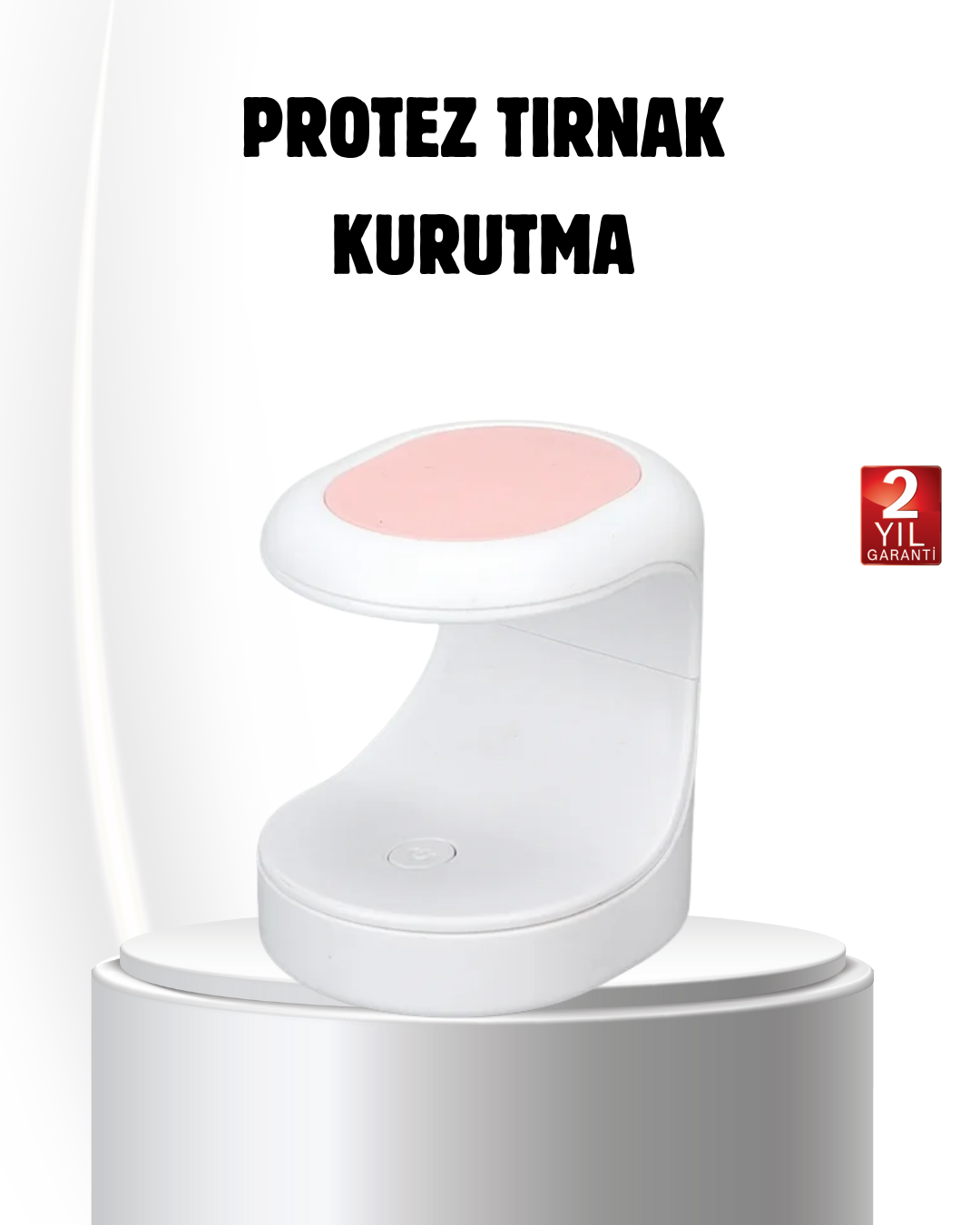 LED Mini Oje Kurutucu Taşınabilir Hızlı Kuruma Cihazı 3 LED Işıklı - Lisinya