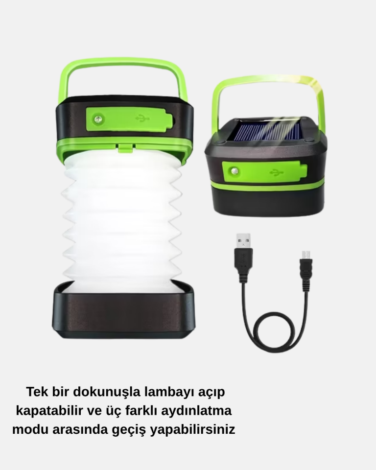Taşınabilir Şarjlı LED Lamba – Dokunmatik Kontrol, Üç Kademeli Işık ve Uzun Ömürlü Pil Performansı - Lisinya