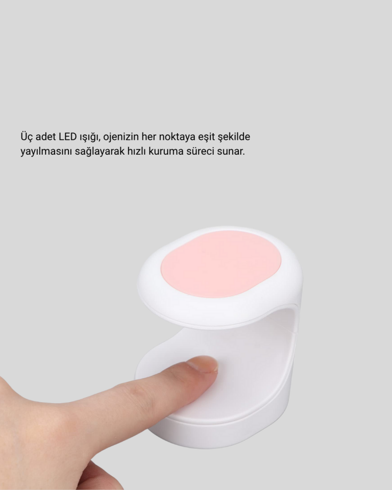Mini Oje Kurutma Cihazı 16W LED UV Hızlı Kurutma Taşınabilir Kompakt - Lisinya