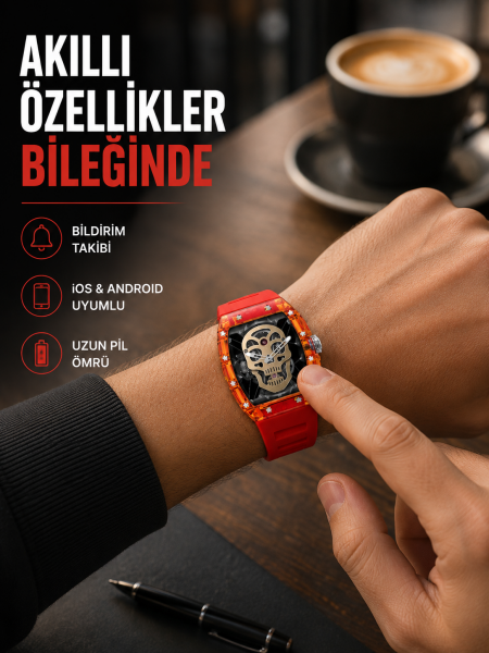 Manyetik Şarjlı Akıllı Saat iOS Android Uyumlu Yeni Nesil