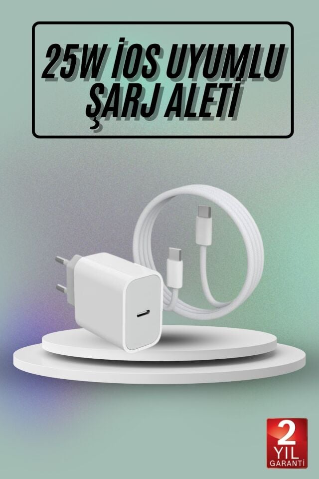 Hızlı Şarj Güç Adaptörü Şarj Aleti İOS Uyumlu 15/Pro/Pro Max - Lisinya