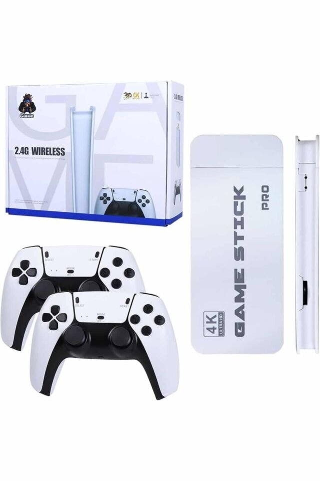 Game Stick 4K Retro Çift Kollu Atari Oyunlari +20000 Oyunlu Konsol Nostalji - Lisinya