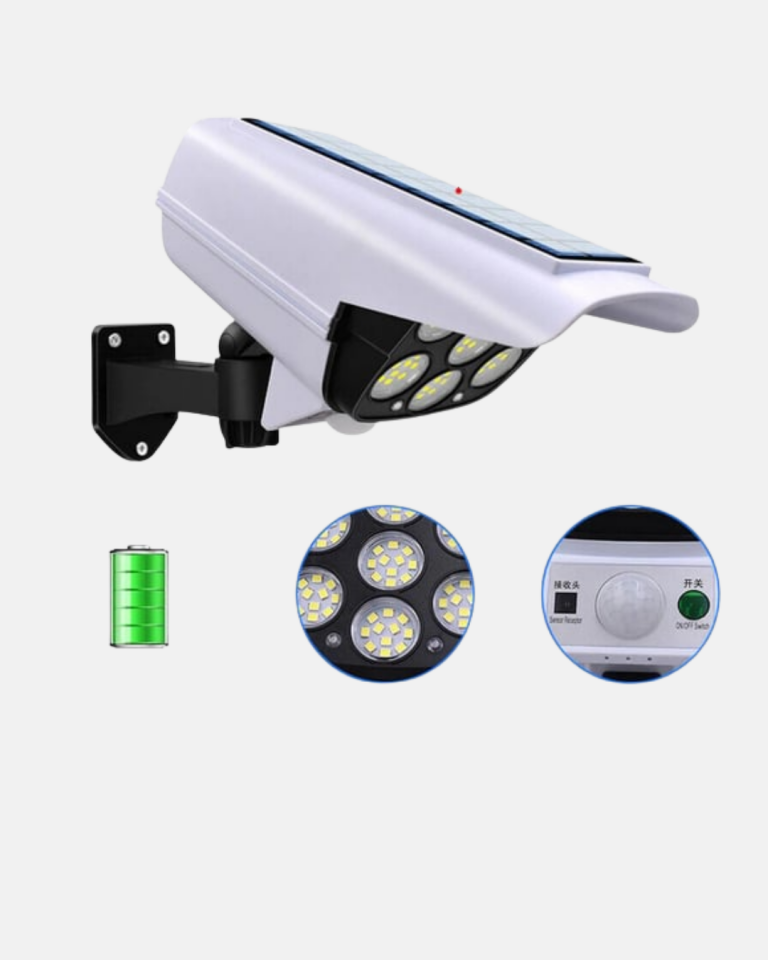 YamanHobi 5 Eksen Ayarlı Solar PIR Sensörlü Güvenlik Lambası IP66