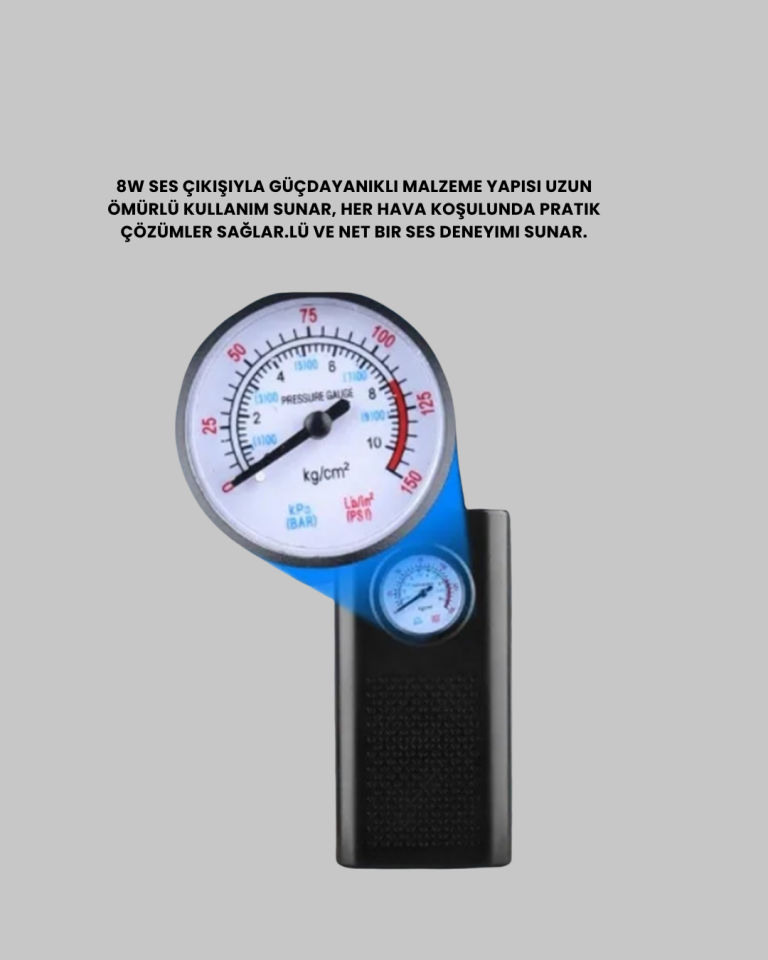 USB Şarjlı Kompakt Elektrikli Hava Kompresörü 3000 mAh - Lisinya