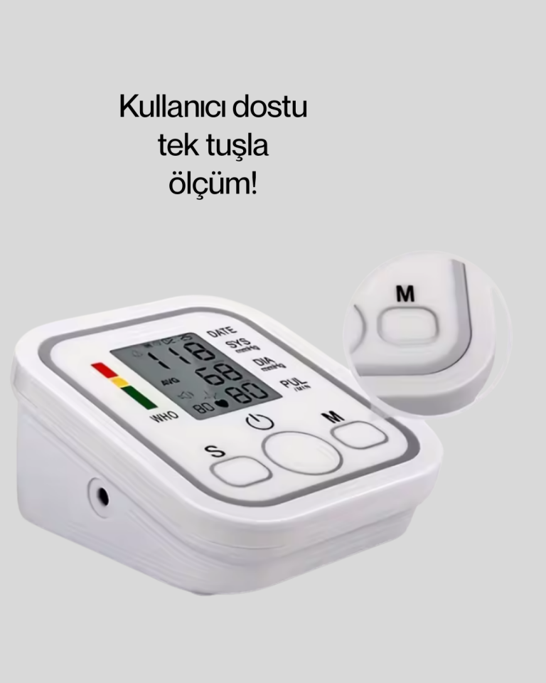 Taşınabilir Pil ve USB Girişli Tansiyon Aleti - Lisinya