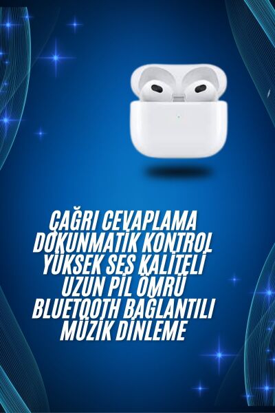 3.Nesil İOS Android Uyumlu Bluetooth 5.0 Beyaz Çağrı Cevaplama Yeni Nesil - Lisinya