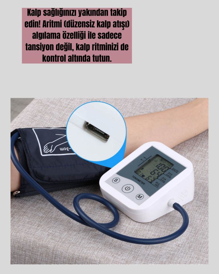 Taşınabilir Pil ve USB Girişli Tansiyon Aleti - Lisinya