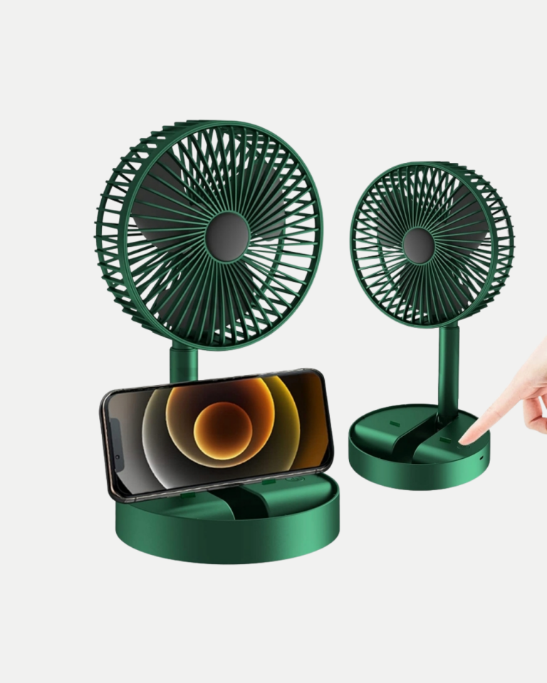 Katlanabilir Şarjlı Mini Fan 3 Kademeli Hız Ayarlı Taşınabilir - Lisinya