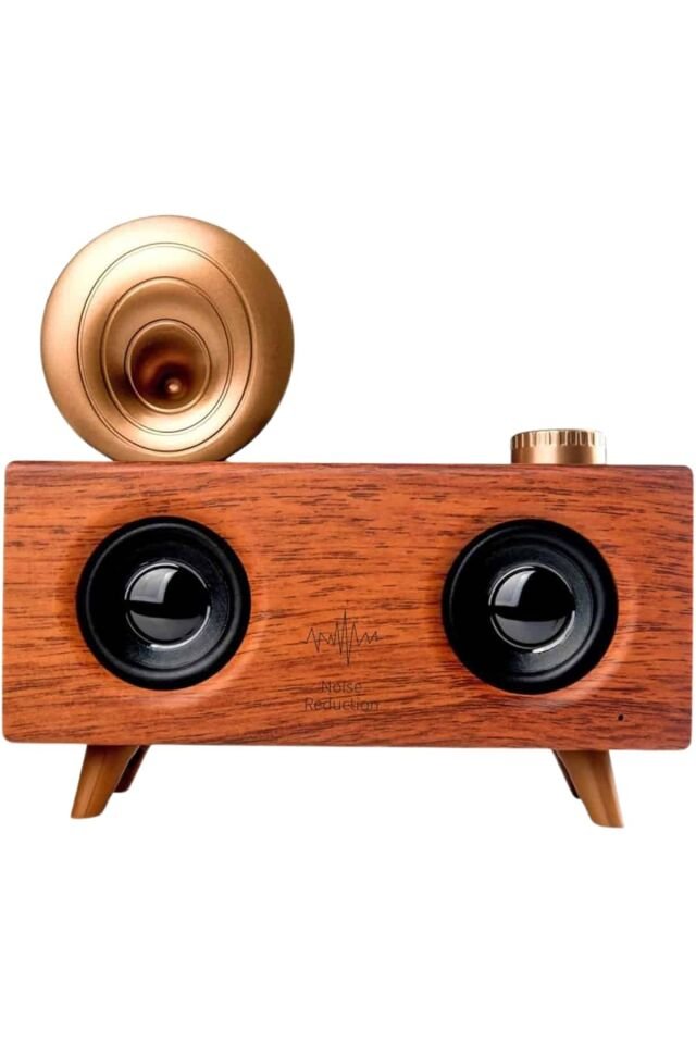 YamanHobi Retro FM Radyolu Bluetooth Hoparlör USB SD Kartlı