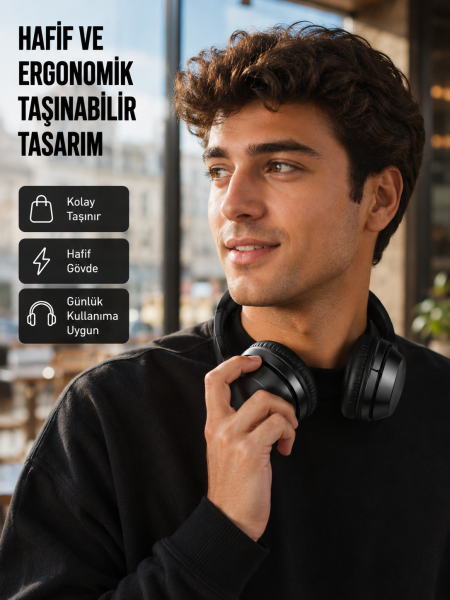 Modern Cihazlarla Uyumlu Kablolu Kulaklık – Yüksek Ses Kalitesi, Gürültü Azaltıcı Mikrofon Yeni Nesil - Lisinya