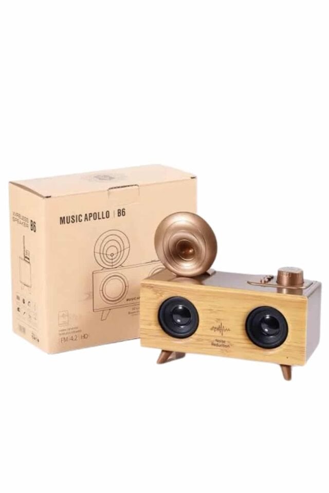 Gramafon Radyo Bluetooth Hoparlör Nostaljik Radyo FM Radyo - Lisinya