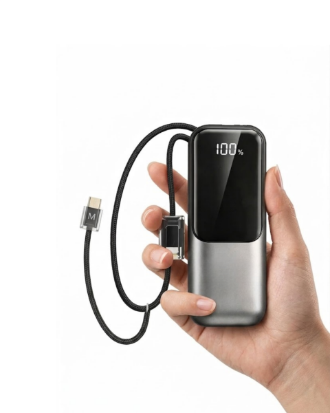 LED Ekranlı Süper Fast Charge Özellikli Mini Powerbank