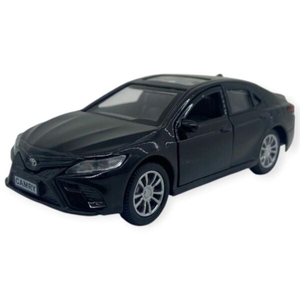 Çek Bırak Kapıları Açılar Sesli  Işıklı Metal Araba - 12 cm - Siyah (Lisinya)