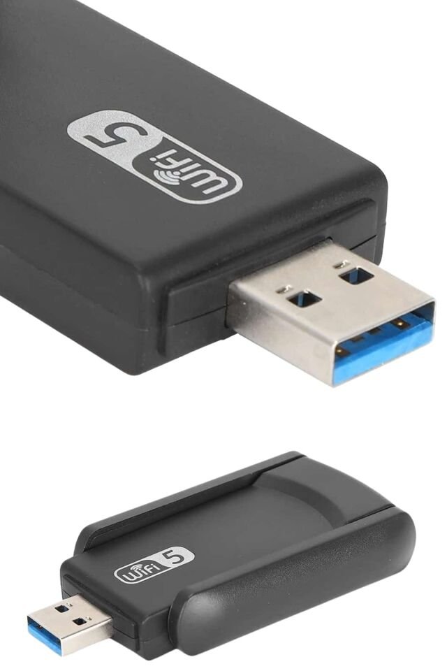 Wifi Adaptörü Bt5.0 Wifi  Çift Bantlı Çift Anten - YamanHobi
