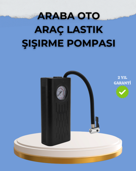 Çok Fonksiyonlu Dijital Gösterge Elektrikli Lastik Pompası - Lisinya