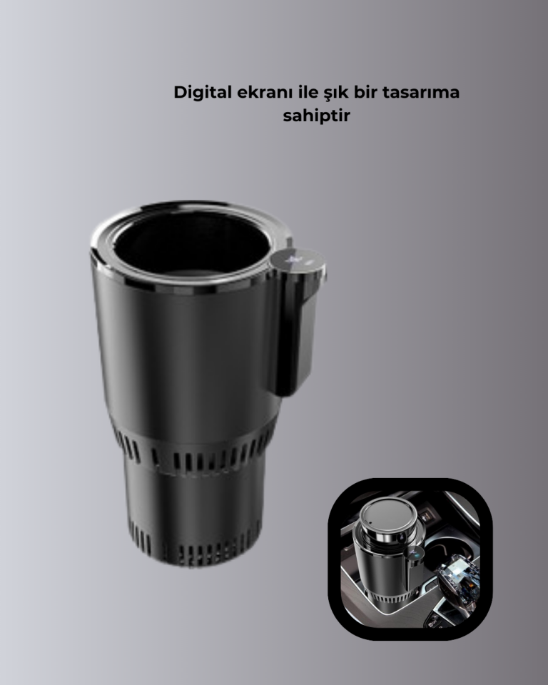 Isıtma Soğutma Özellikli Araç Bardaklığı Çakmak Girişli Akıllı - Lisinya