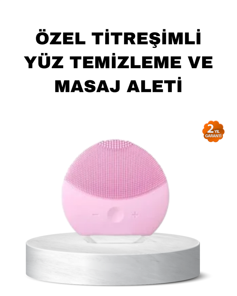Silikon Yüz Temizleme ve Masaj Aleti – Su Geçirmez, Taşınabilir ve Cilt Dostu - Lisinya