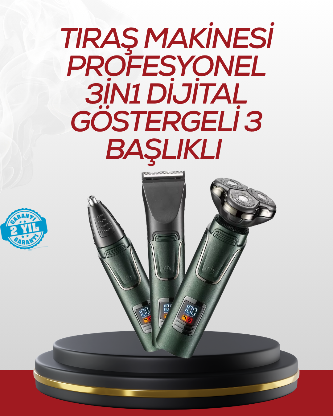 Burun, Sakal ve Saç İçin Erkek Tıraş Cihazı - Lisinya