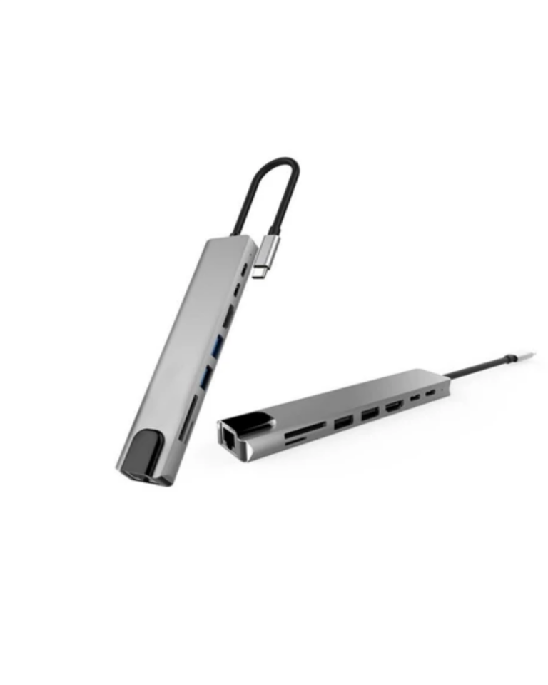 Type C Çoklu Port Hub 8 Port USB HDMI SD Kart Ethernet Adaptör - Lisinya