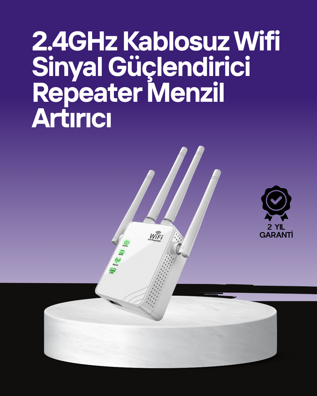 WPS Destekli 2.4GHz + 5GHz WiFi Sinyal Güçlendirici - Lisinya