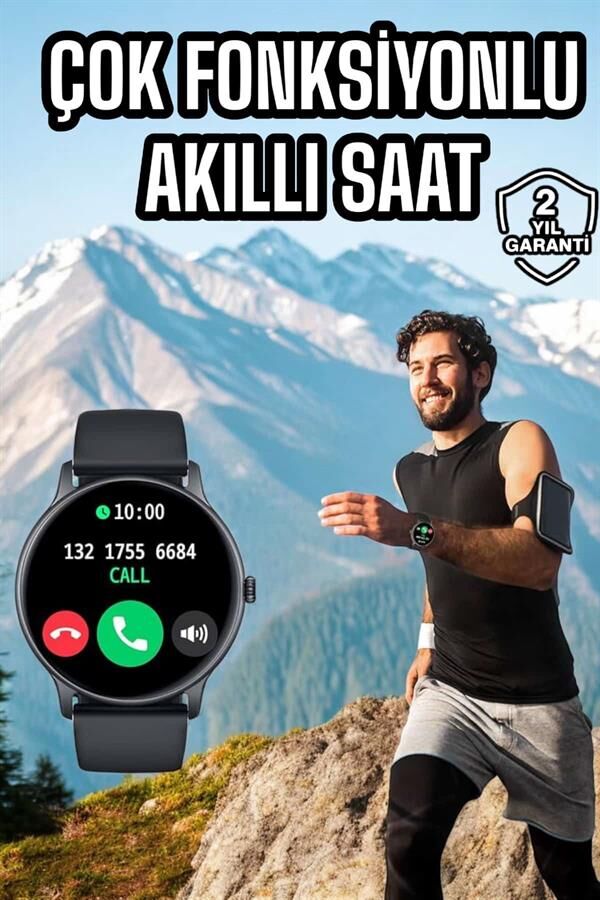 Akıllı Saat Çok Fonksiyonlu Sesli Görüşme NFC Uyumlu Amoled Ekran - Lisinya