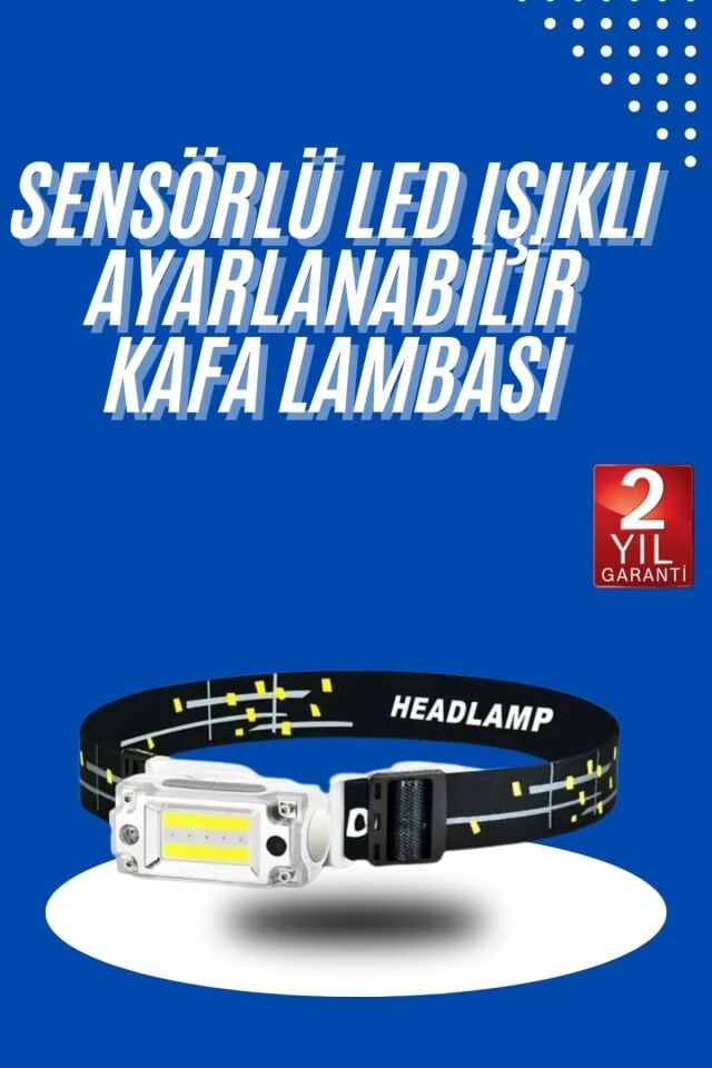Kafa Lambası, Su Geçirmez Kafa Feneri 3 Mod Aydınlatma - Lisinya