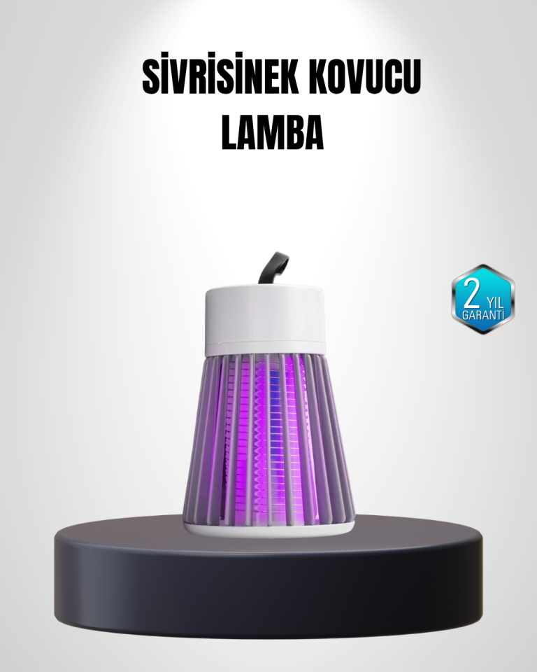 2000 mAh Şarjlı Sivrisinek Kovucu Lamba – Kimyasalsız, Güvenli ve Taşınabilir - Lisinya