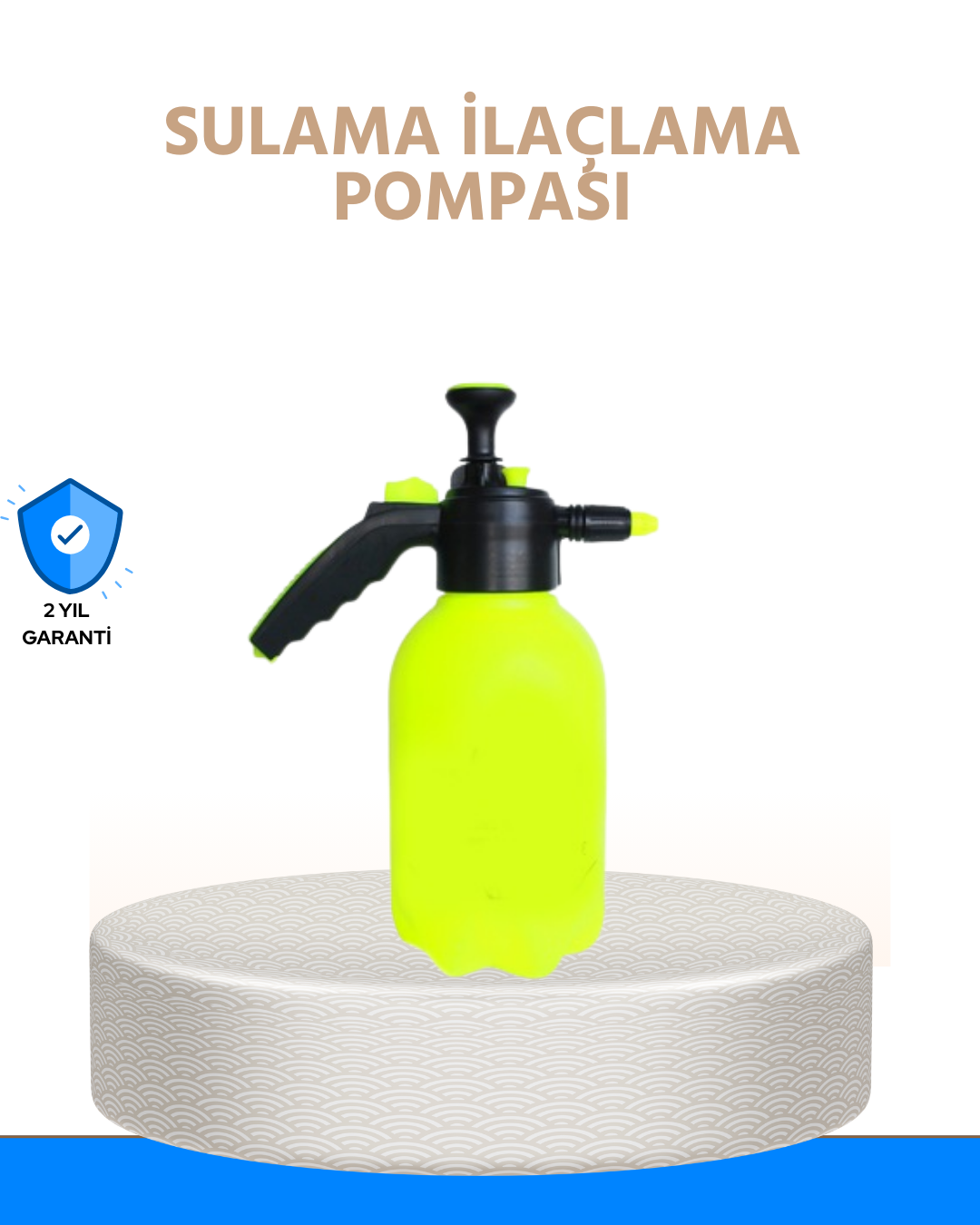 2L Bahçe ve Araç Temizlik Pompası Bakır Uçlu Basınçlı Sprey - Lisinya