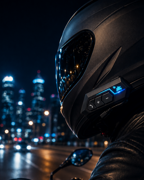 Bluetooth Motosiklet Kask Kulaklığı Mikrofonlu Kablosuz Sürüş Intercomu - Lisinya