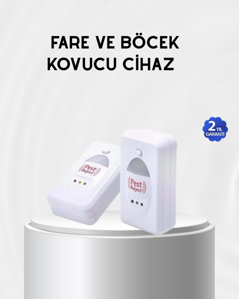 Fare, Sivrisinek ve Böcek Kovucu Ultrasonik Cihaz – Güvenli ve Kimyasalsız Çözüm - Lisinya