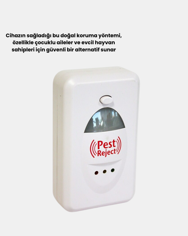 Fare, Sivrisinek ve Böcek Kovucu Ultrasonik Cihaz – Güvenli ve Kimyasalsız Çözüm - Lisinya