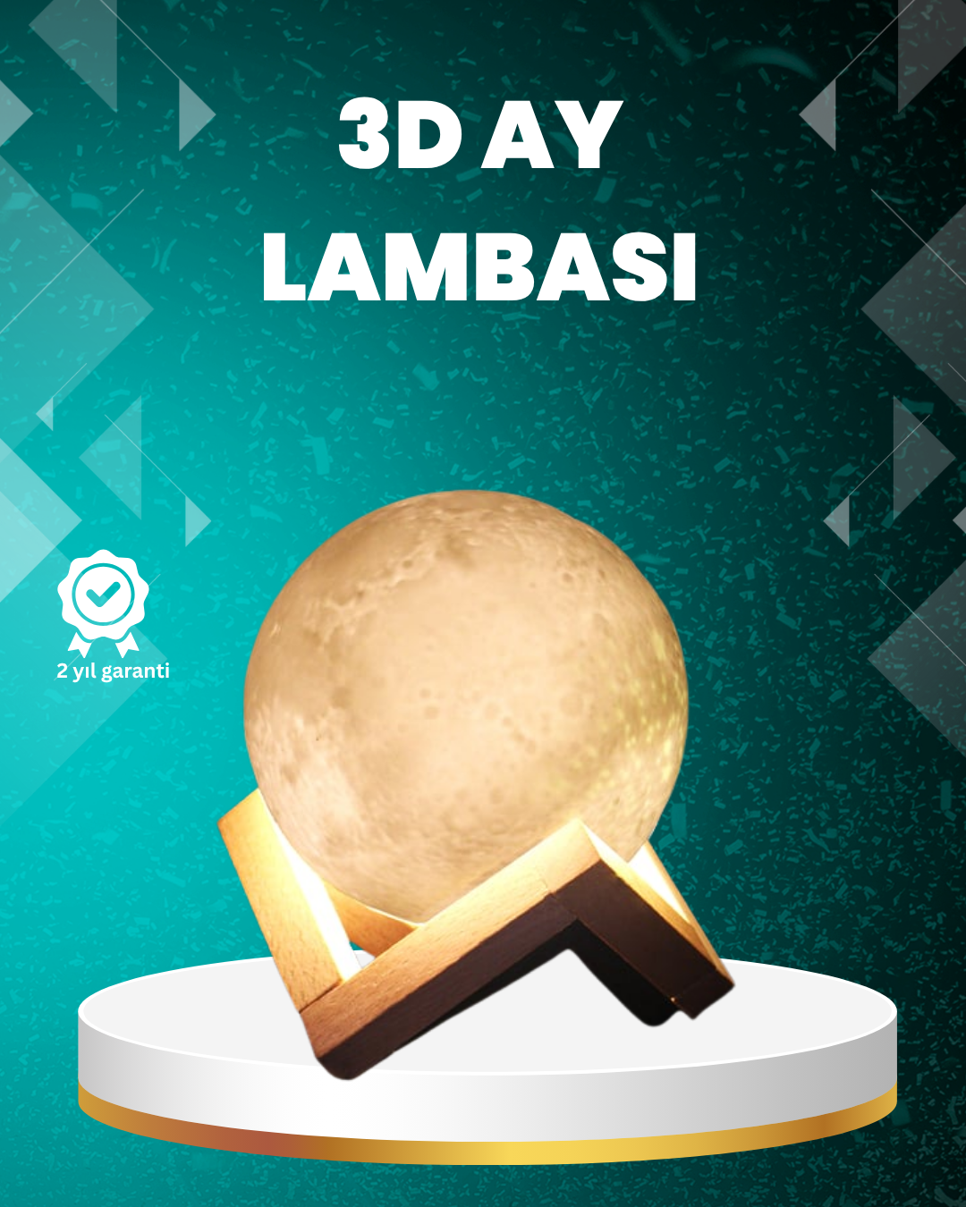 YamanHobi 16 Renkli 3D Ay Lambası