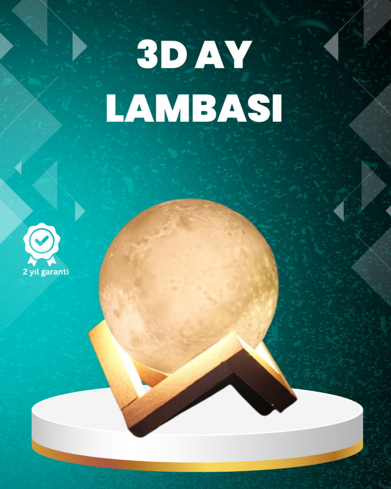 YamanHobi 16 Renkli 3D Ay Lambası