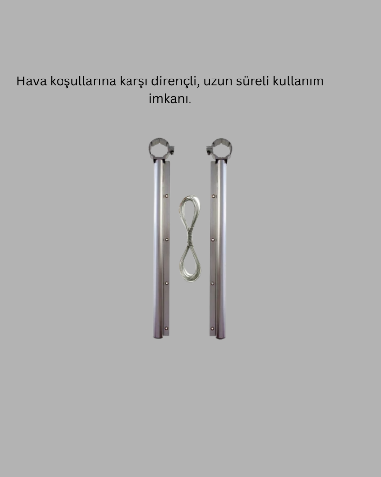 Kare Küpeşte Uyumlu Balkon Çamaşır Askısı 25x60 cm Beyaz Pratik - Lisinya