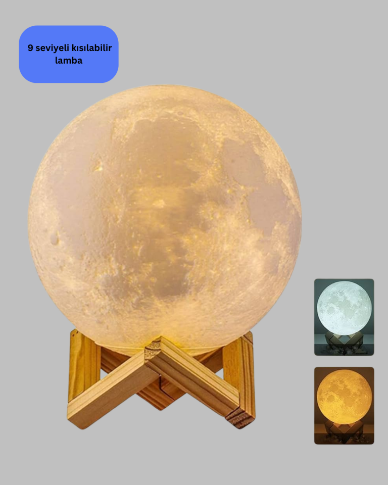 YamanHobi 16 Renkli 3D Ay Lambası