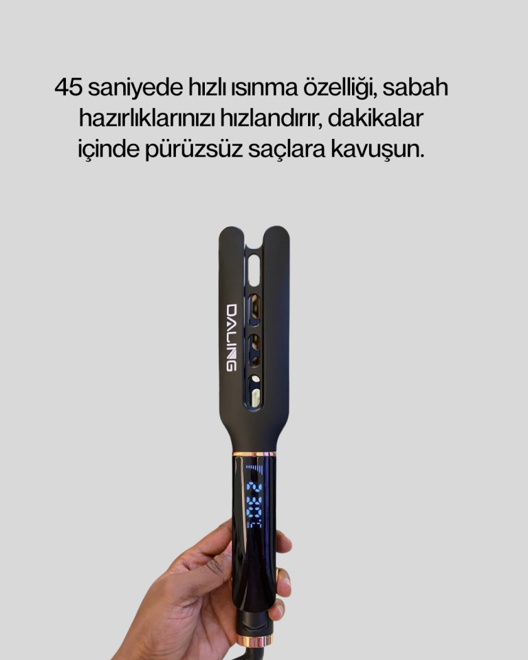 Kadın Saç Düzleştirici Seyahat Dostu 5 Kademeli Isı Kontrolü - Lisinya
