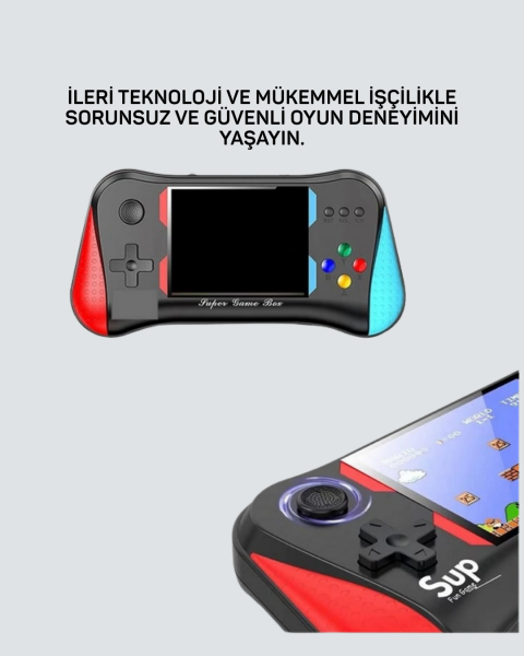 Taşınabilir Oyun Konsolu – 3,5'' Ekranlı ve 500 Oyunlu