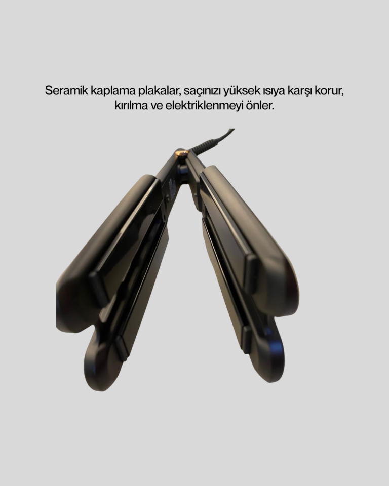 Saç Düzleştirici Seramik Plakalı 230C Hızlı Isınma 360° Kablo - Lisinya